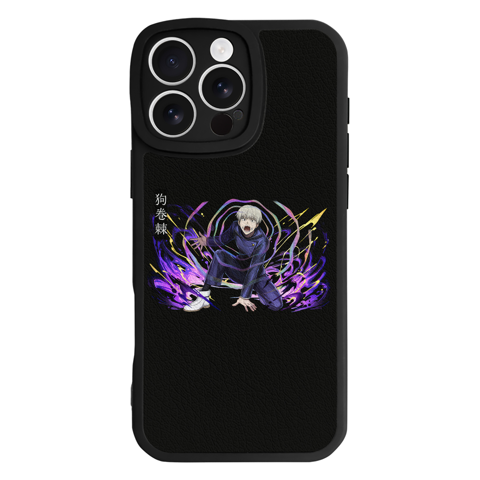 （画像用） 呪術廻戦 Jujutsu Kaisen 【iPhone 16シリーズ対応】シリコンスマホケース（レザー調） 材質：シリコン